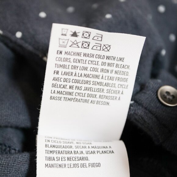 Dusty Blue Ruffle Collared T Shirt ☁️ AMERICAN EAGLE - Picture 5 of 6